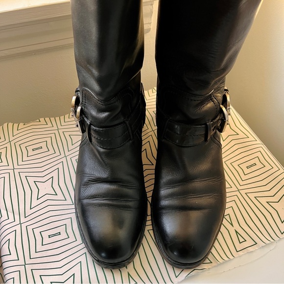 Dior Shoes Vintage Christian Dior Leather Midcalf Moto Equestrian